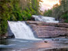 triple falls sunset